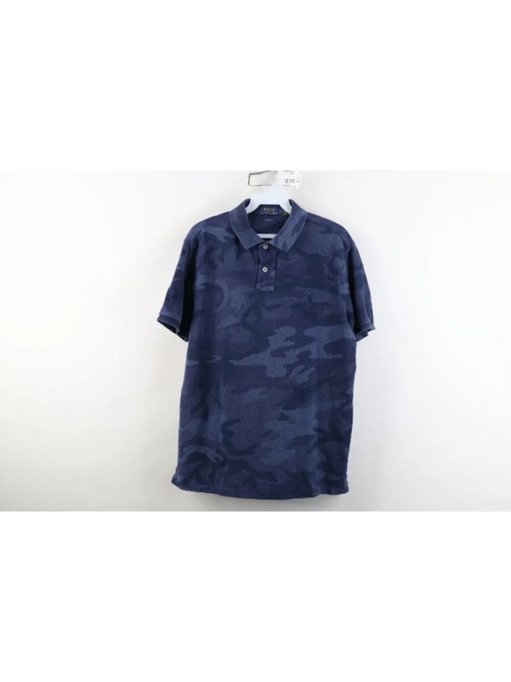 Vintage Y2K Ralph Lauren Mens Medium Faded Camouflage Collared Golf Polo Shirt